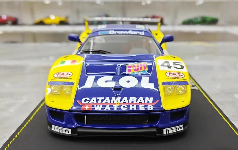 1:18 Ferrari 1994 F40 LM ICOL BPR Global GT1 Die Cast Model Car