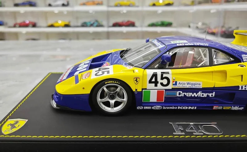 1:18 Ferrari 1994 F40 LM ICOL BPR Global GT1 Die Cast Model Car