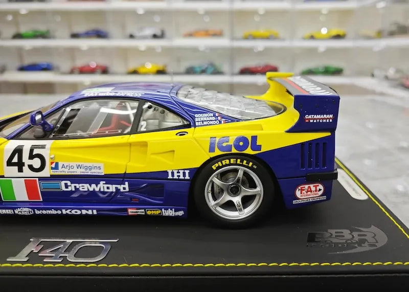 1:18 Ferrari 1994 F40 LM ICOL BPR Global GT1 Die Cast Model Car