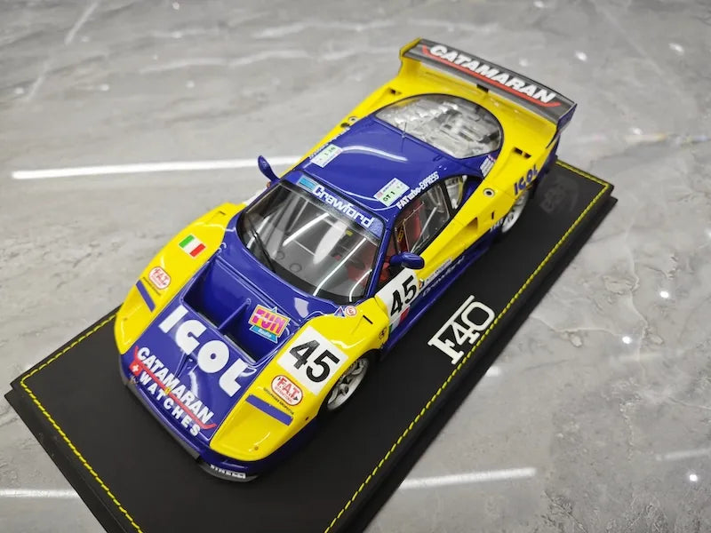 1:18 Ferrari 1994 F40 LM ICOL BPR Global GT1 Die Cast Model Car
