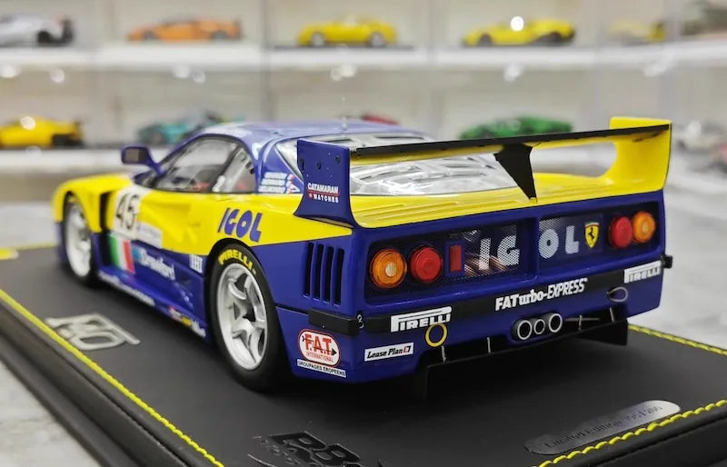 1:18 Ferrari 1994 F40 LM ICOL BPR Global GT1 Die Cast Model Car