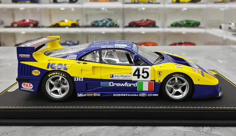 1:18 Ferrari 1994 F40 LM ICOL BPR Global GT1 Die Cast Model Car