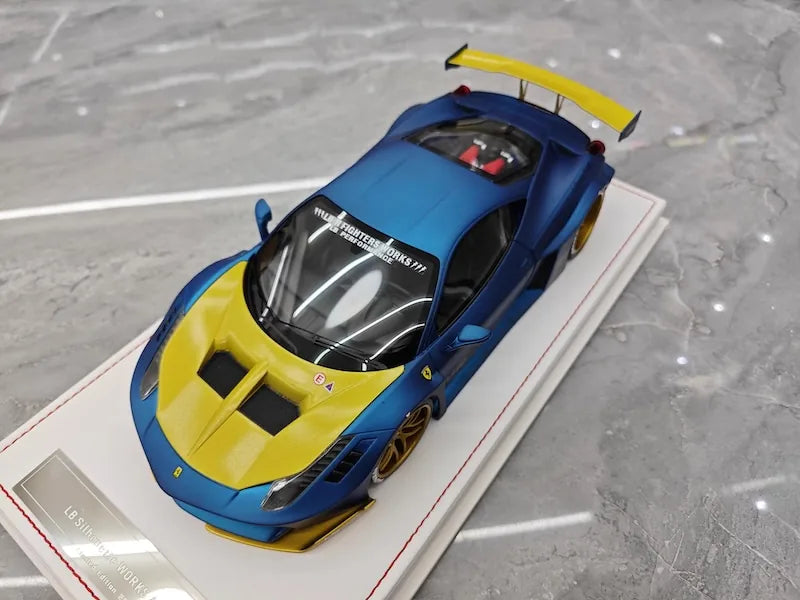 1:18 Ferrari 2009 458 Italia LBWK Silhouette GT Die Cast Model Car