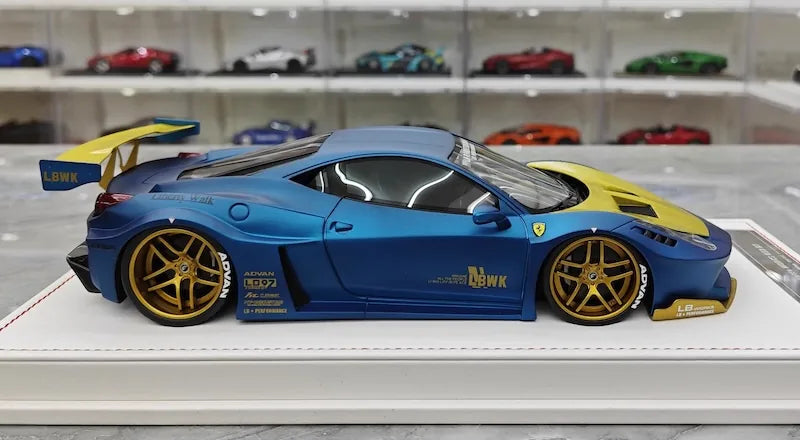 1:18 Ferrari 2009 458 Italia LBWK Silhouette GT Die Cast Model Car