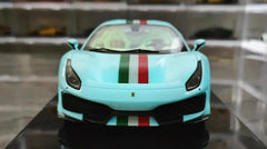 1:18 Ferrari 2018 488 Pista Luminous Die Cast Model Car