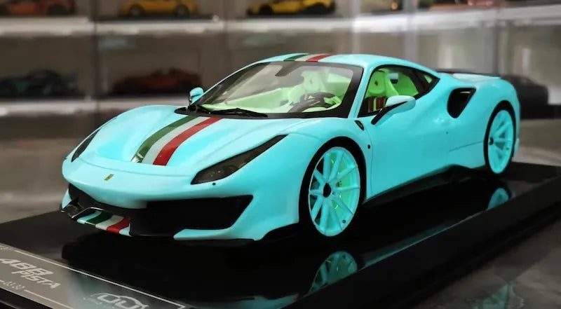 1:18 Ferrari 2018 488 Pista Luminous Die Cast Model Car