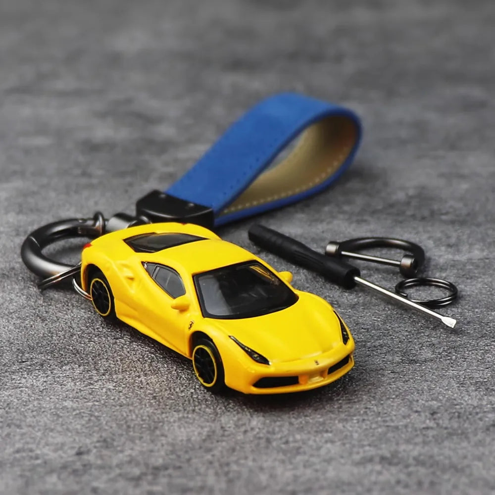 Ferrari 488 GTB Keychain 1:64 모형 자동차 Keychain
