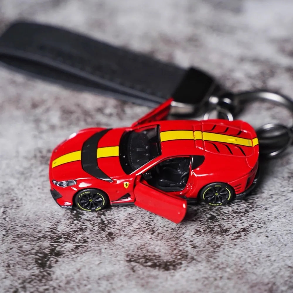 Ferrari 812 Competizione Keychains 1:64 coche en miniatura Keychain