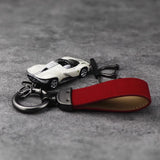 Ferrari Daytona SP3 White Keychain 1:64 Model Car Keychain