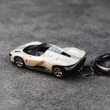 Ferrari Daytona SP3 White Keychain 1:64 Model Car Keychain