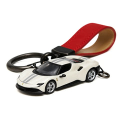 Ferrari Daytona SP3 ホワイト Keychain 1:64 モデルカー Keychain
