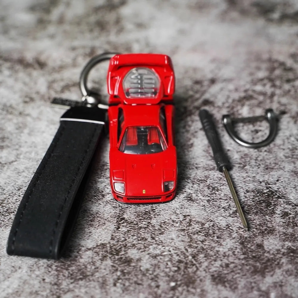 Ferrari F40 Keychains 1:64 سيارة مصغرة Keychain