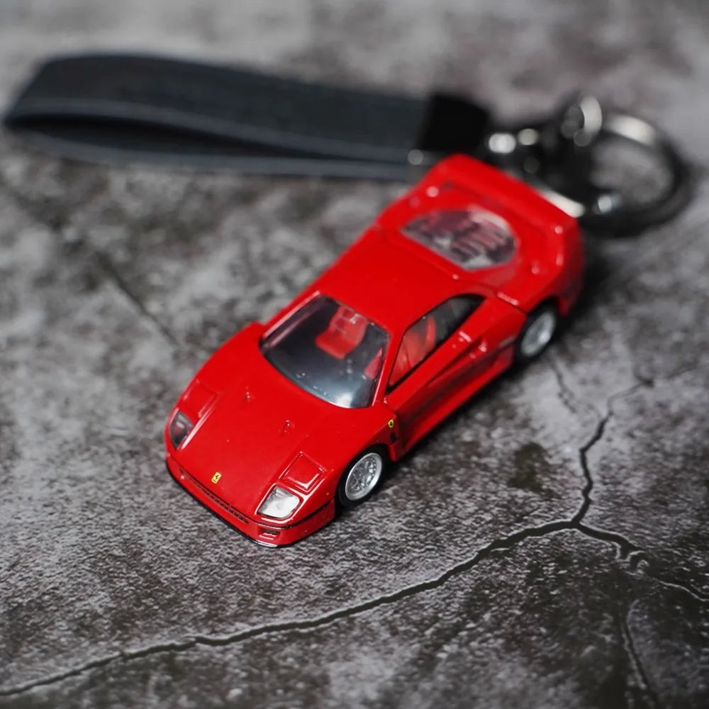 Ferrari F40 Keychains 1:64 سيارة مصغرة Keychain