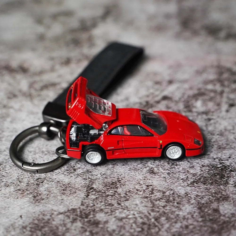 Ferrari F40 Keychains 1:64 سيارة مصغرة Keychain