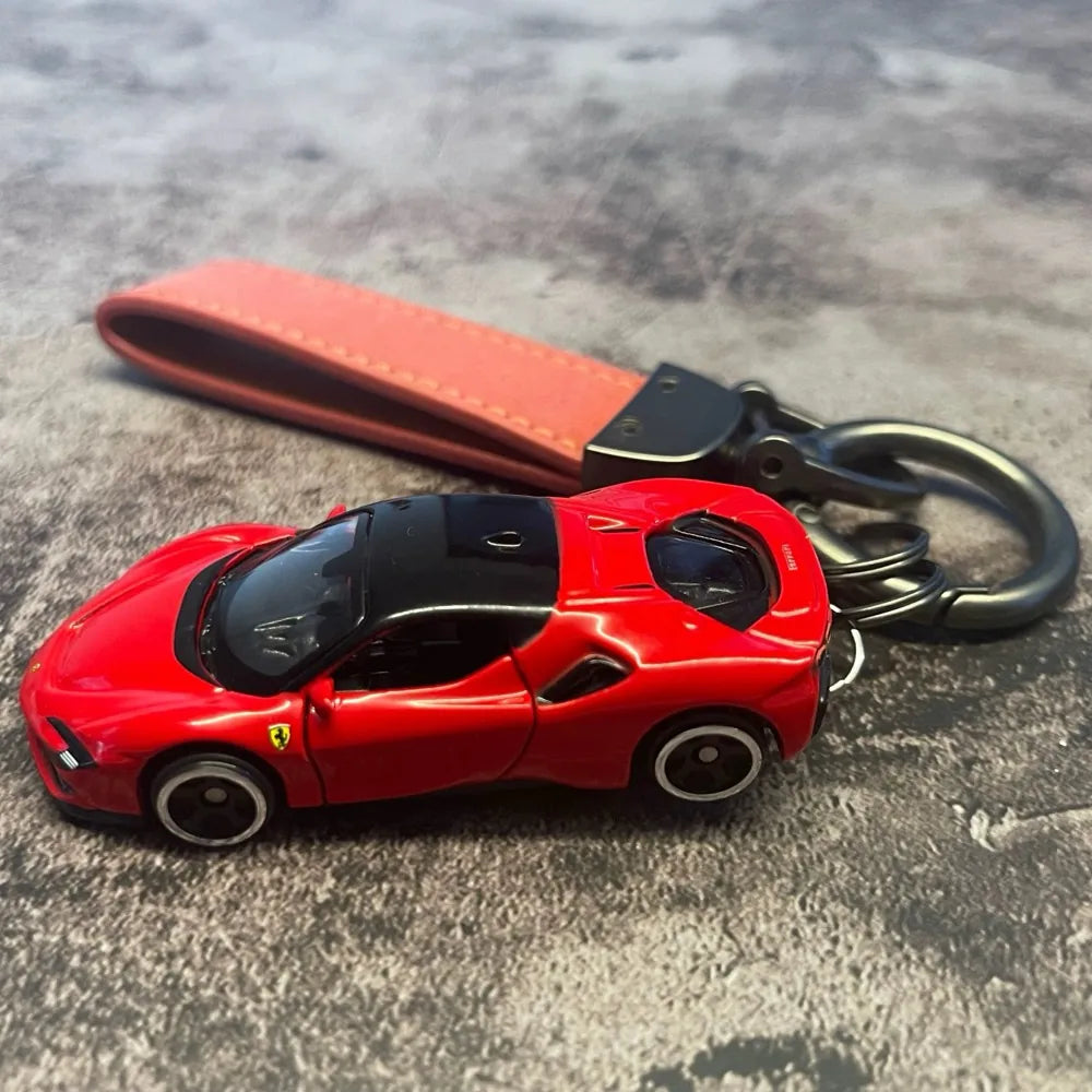 Ferrari SF90 Stradale Keychains 1:64 سيارة مصغرة Keychain