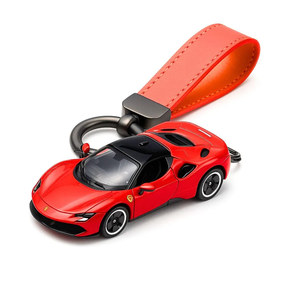 Ferrari SF90 Stradale Keychains 1:64 سيارة مصغرة Keychain