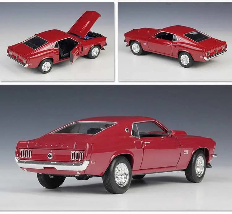 1:24 Ford 1969 Mustang Boss 429 Die Cast Model Car