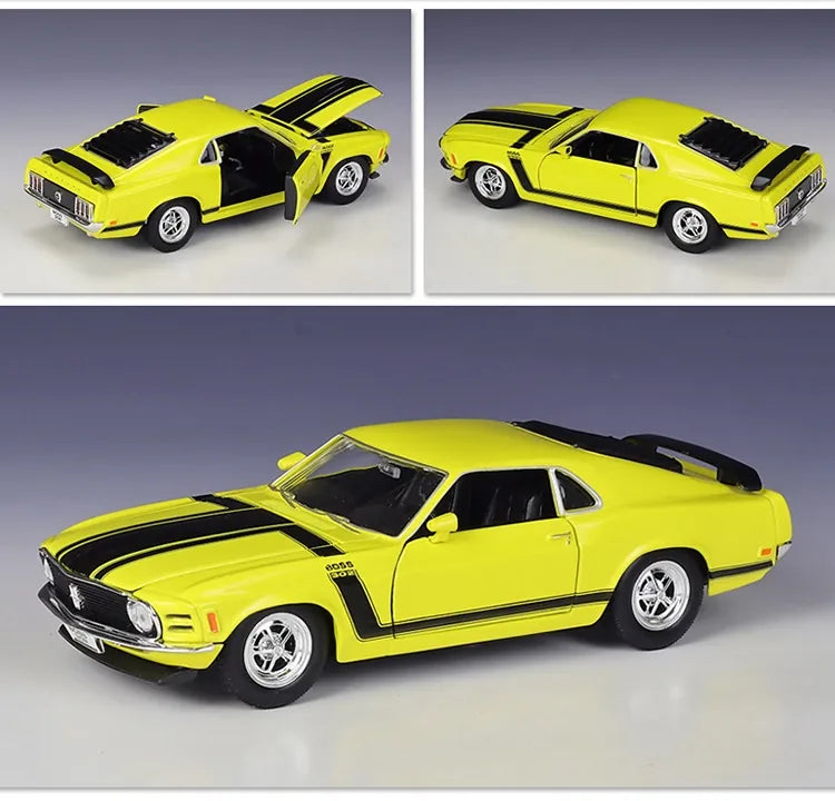 1:24 Ford 1970 Mustang Boss 302 Die Cast Model Car
