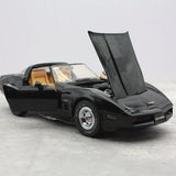 [Franklin] 1:24 Chevrolet 1980 Corvette C3 Black Model Car Resin