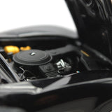 [Franklin] 1:24 Chevrolet 1980 Corvette C3 Black Model Car Resin