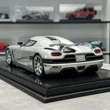 FrontiArt Koenigsegg 2013 Agera S Silver 1:18 – Resina de Modelo de Resina de Colección