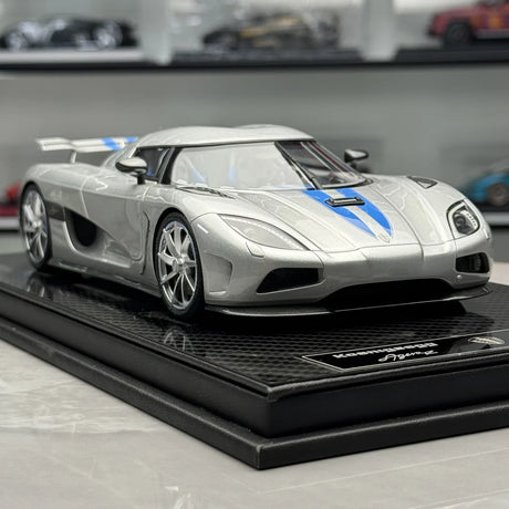 FrontiArt Koenigsegg 2013 Agera S Silver 1:18 – Resina modello in resina collezionabile