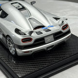 FrontiArt Koenigsegg 2013 Agera S Silver 1:18 – Resina de Modelo de Resina de Colección