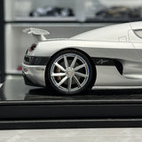 FrontiArt Koenigsegg 2013 Agera S Silver 1:18 – Resina de Modelo de Resina de Colección