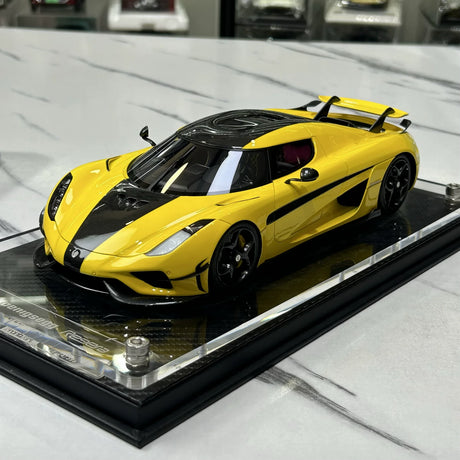 FrontiArt Koenigsegg 2016 Regera Yellow 1:18 – Resina modello in resina collezionabile