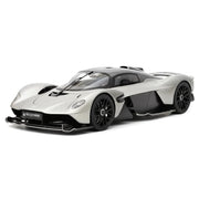 FrontiArt Aston Martin 2021 Valkyrie zilver 1:18 – verzamelmodelauto van resin
