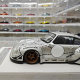 [FuelMe] 1:18 Porsche 1994 911 Carrera 993 RWB Silver Model Car Resin