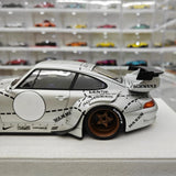 [FuelMe] 1:18 Porsche 1994 911 Carrera 993 RWB Silver Model Car Resin