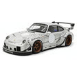 [FuelMe] 1:18 Porsche 1994 911 Carrera 993 RWB Silver Model Car Resin