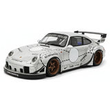 [FuelMe] 1:18 Porsche 1994 911 Carrera 993 RWB Silver Model Car Resin