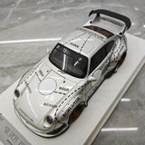 [FuelMe] 1:18 Porsche 1994 911 Carrera 993 RWB Silver Model Car Resin