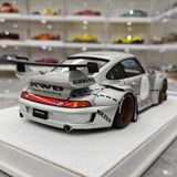 [FuelMe] 1:18 Porsche 1994 911 Carrera 993 RWB Silver Model Car Resin
