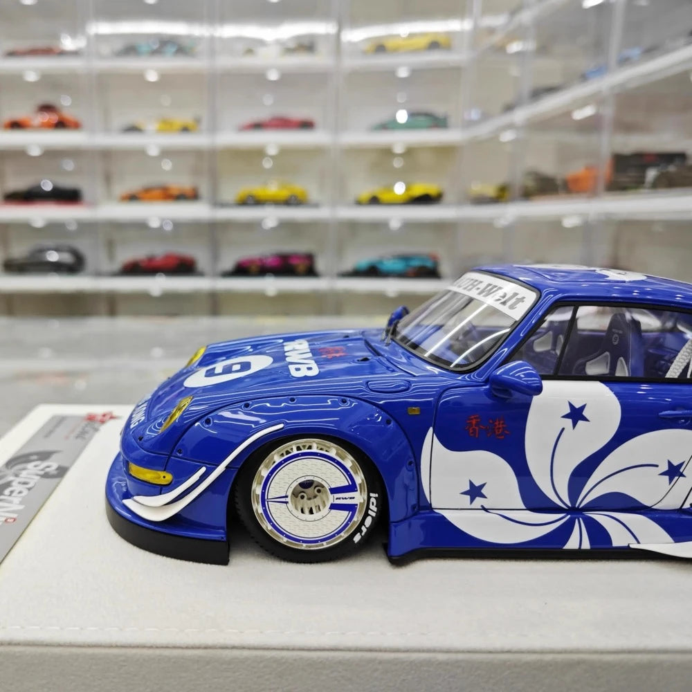 [FuelMe] 1:18 Porsche 1995 993 RWB Hong Kong modellino di auto resina