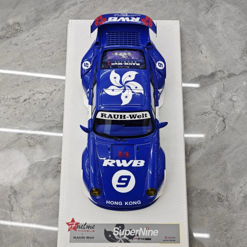[FuelMe] 1:18 Porsche 1995 993 RWB Hong Kong modellino di auto resina