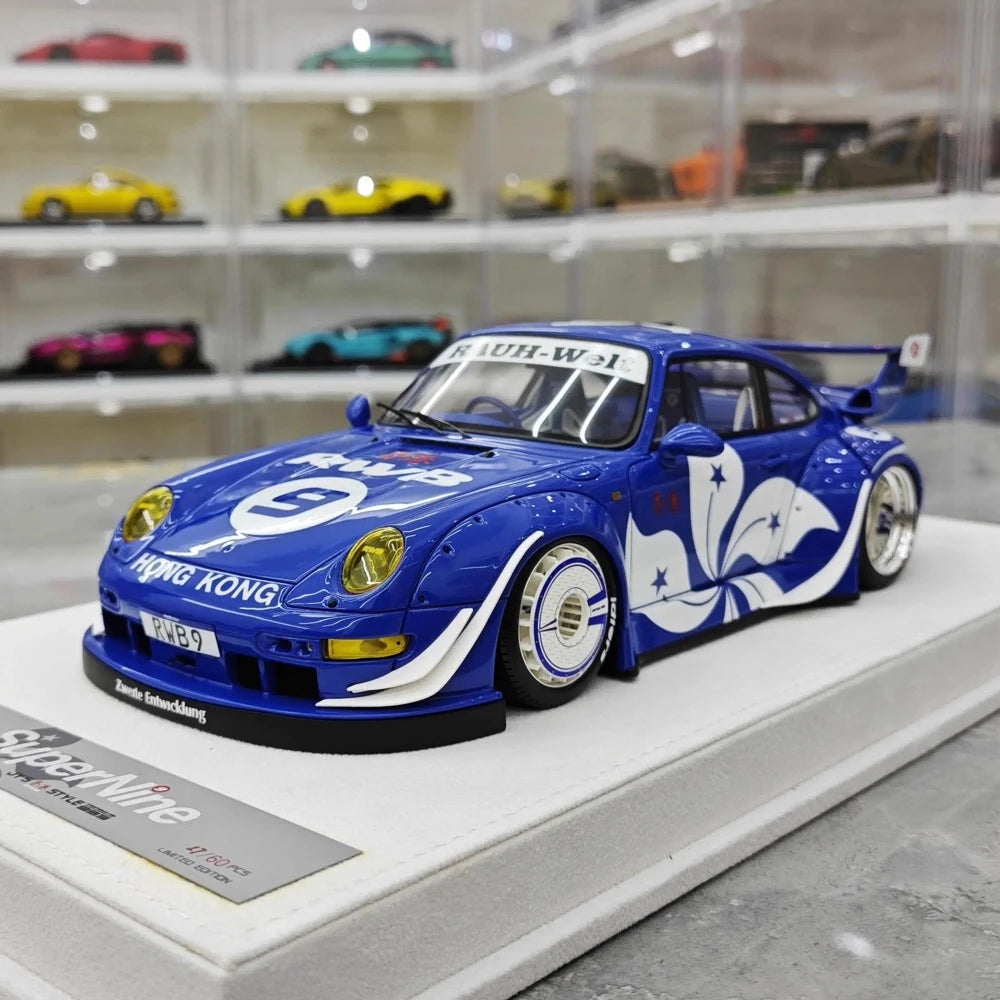 [FuelMe] 1:18 Porsche 1995 993 RWB Hong Kong modellino di auto resina
