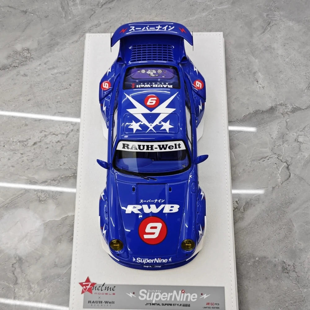 [FuelMe] 1:18 Porsche 1995 993 RWB SuperNine Model Car Resin