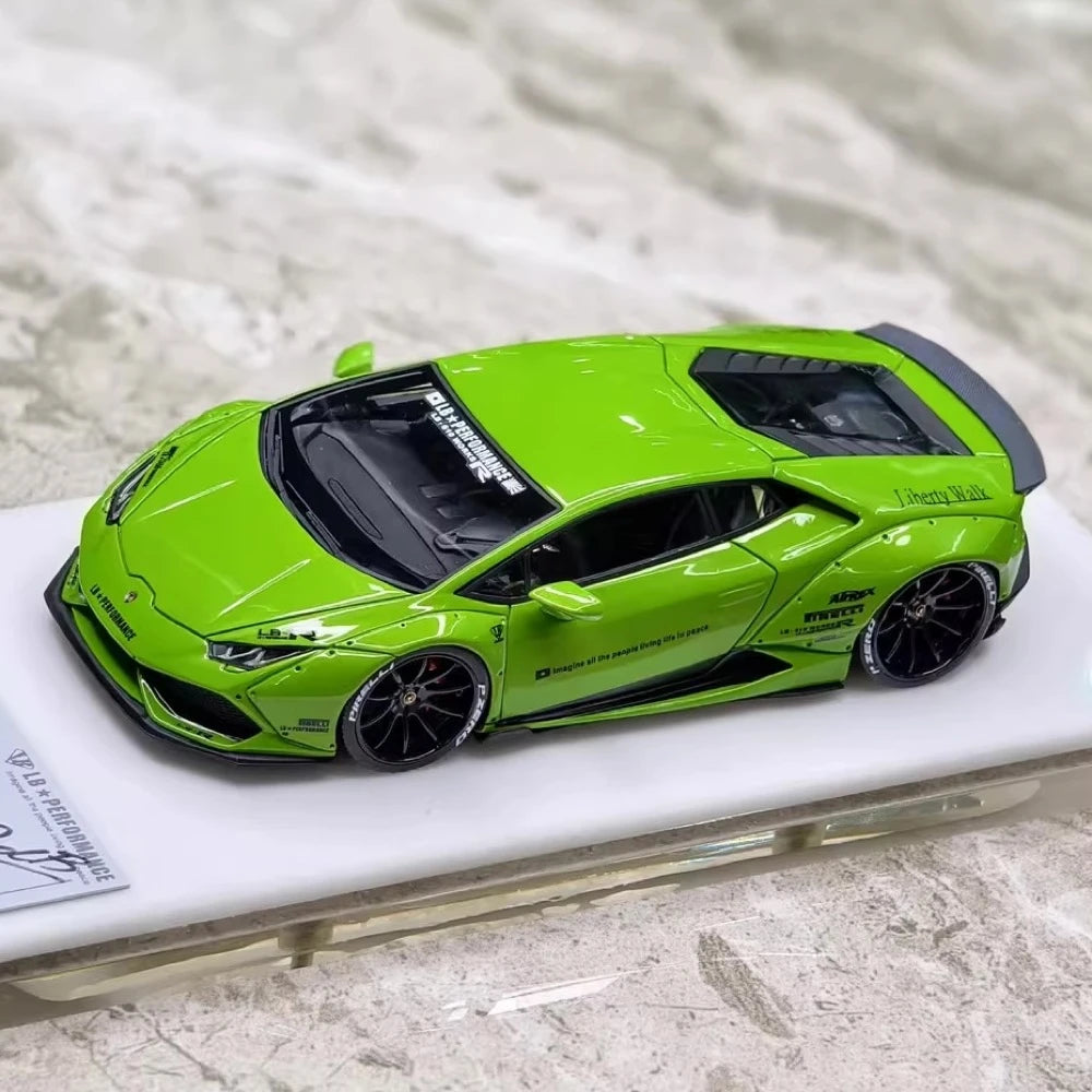 [FuelMe] 1:43 Lamborghini 2015 Huracan LP610-4 Liberty Walk Green Model Car Resin