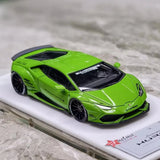 [FuelMe] 1:43 Lamborghini 2015 Huracan LP610-4 Liberty Walk Green Model Car Resin