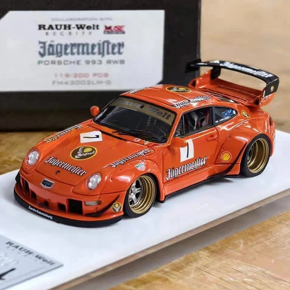 [FuelMe] 1:43 Porsche 1995 911 993 RWB Jagermeister Model Car Resin