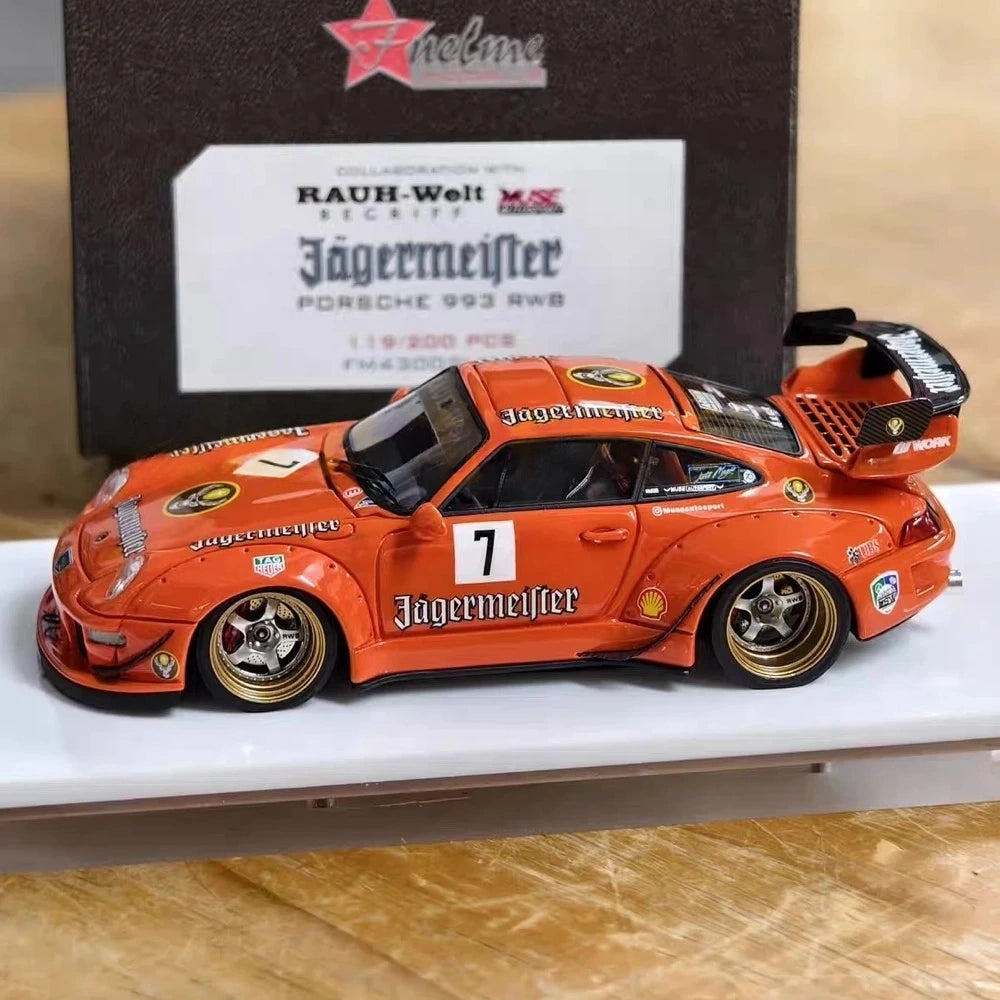 [FuelMe] 1:43 Porsche 1995 911 993 RWB Jagermeister Model Car Resin