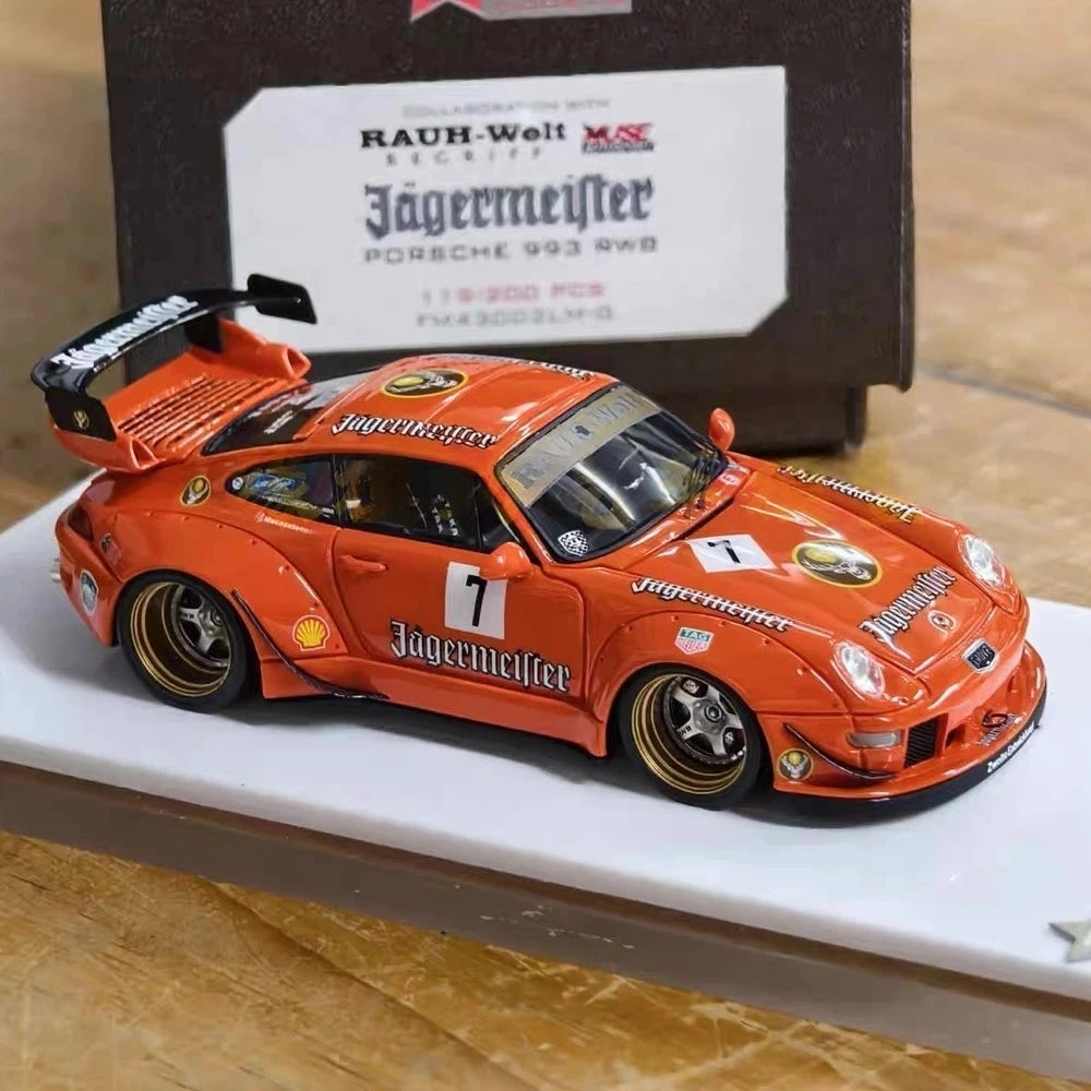[FuelMe] 1:43 Porsche 1995 911 993 RWB Jagermeister Model Car Resin