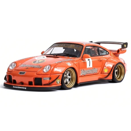 [FuelMe] 1:43 Porsche 1995 911 993 RWB Jagermeister Model Car Resin
