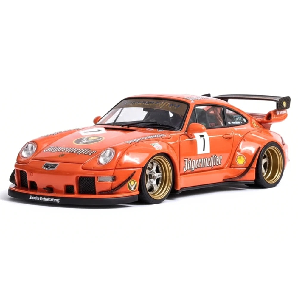 [FuelMe] 1:43 Porsche 1995 911 993 RWB Jagermeister Model Car Resin