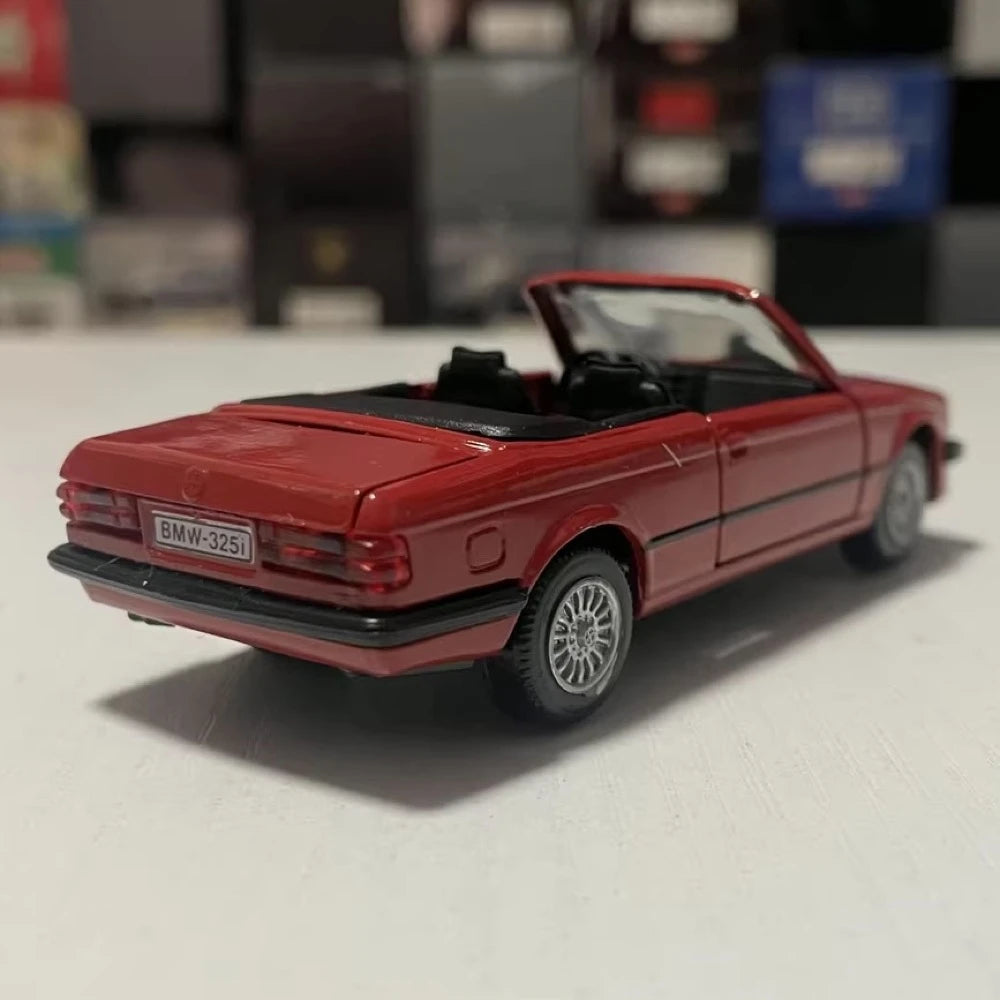 [GAMA] 1:43 BMW 1987 E30 325i Cabrio Red Model Car Die-Cast