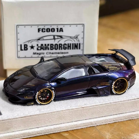 [GARAGE] 1:43 Lamborghini 2009 Murcielago LP640-4 LB-WORKS Purple Model Car Resin