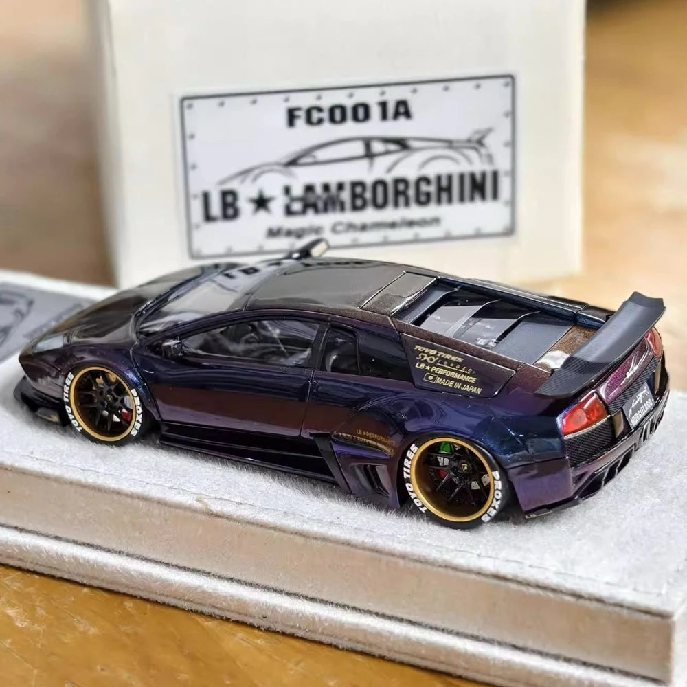 [GARAGE] 1:43 Lamborghini 2009 Murcielago LP640-4 LB-WORKS Purple Model Car Resin